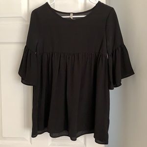 Babydoll bell sleeve top